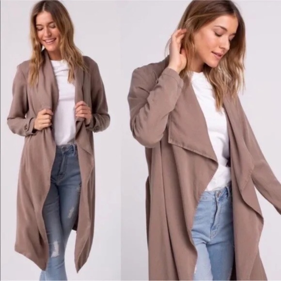 Anthropologie Thread and Supply Black Emrata  Jacket/Duster Size Large - Picture 1 of 6